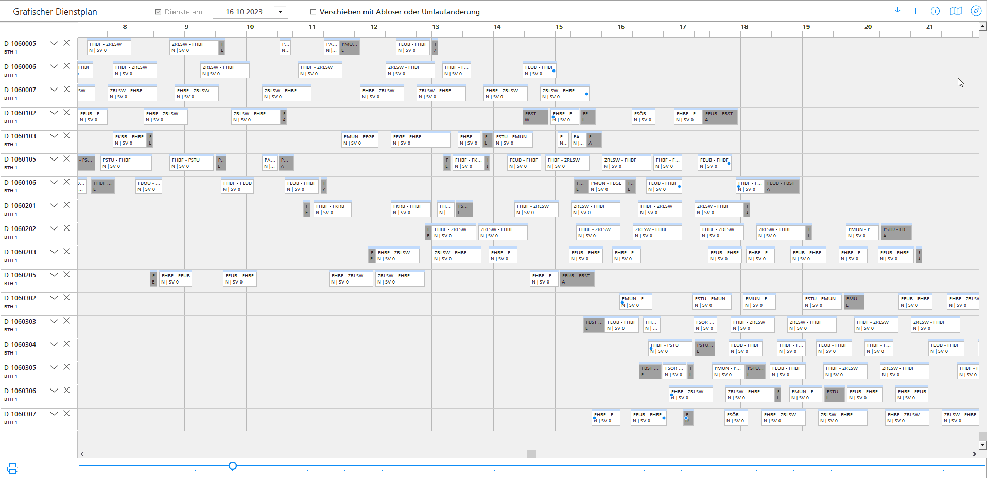 planB grafische Dienstplanung