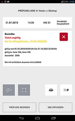 Ticketprüfung protraQ Einnahmesicherung